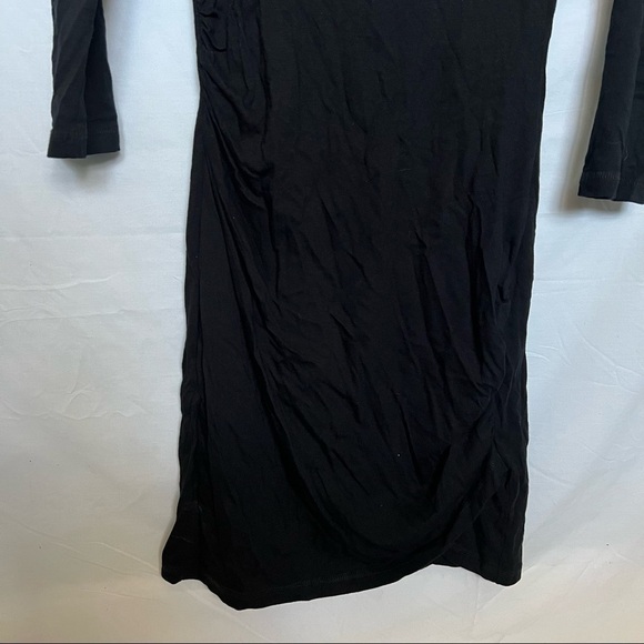 Express raglan sleeve t-shirt dress  xs black - Picture 3 of 12